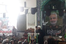 برگزاری مراسم با شکوه یادبود سپهبد شهید حاج قاسم سلیمانی در شهر حمیل+تصاویر