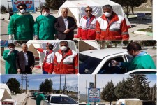 استقرار ایستگاه غربالگری تب سنجی در ورودی شهرهای اسلام آبادغرب و دالاهو