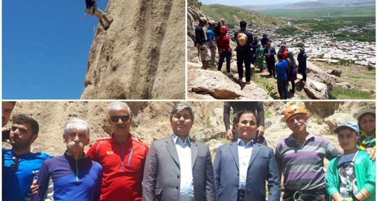 گشایش سایت سنگنوردی در شهرستان دالاهو+عکس