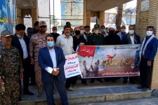 غبارروبی مزار شهدای اسلام آبادغرب+تصاویر