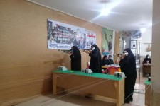 مسابقات تیراندازی بانوان بسیجی در اسلام آبادغرب برگزار شد