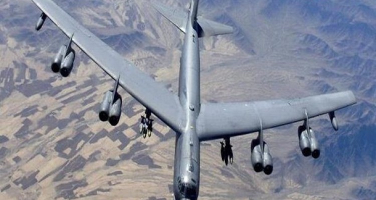 سومین پرواز بمب افکنهای «بی -۵۲» آمریکا بر فراز خاورمیانه