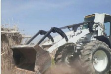 قلع بنای غیرمجاز در اراضی ڪشاورزی شهرستان اسلام آبادغرب