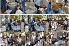 تهیه و توزیع 2000 پرس غذای گرم توسط کانون خدمت رضوی شهرستان اسلام آباد غرب+عکس