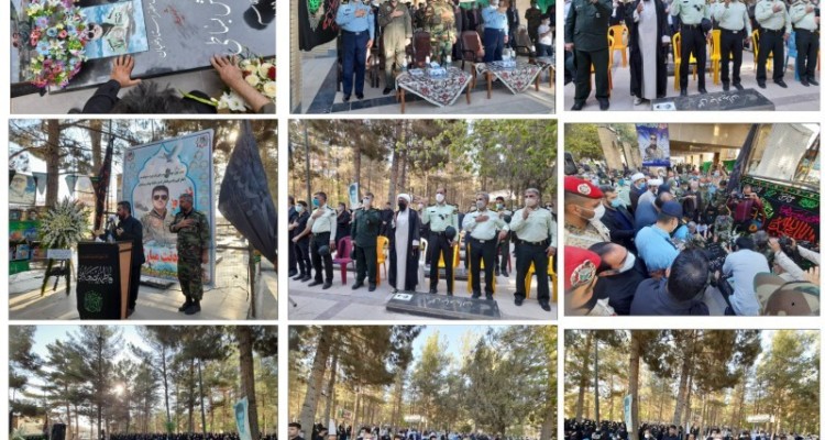 مراسم اربعین شهادت سرهنگ خلبان شهید کیانوش بساطی در اسلام آبادغرب+تصاویر