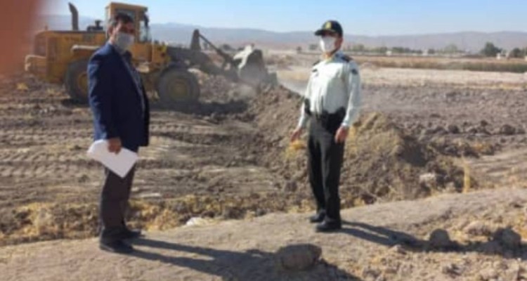 خلع ید بالغ بر 8000 مترمربع از اراضی ملی در اسلام آبادغرب