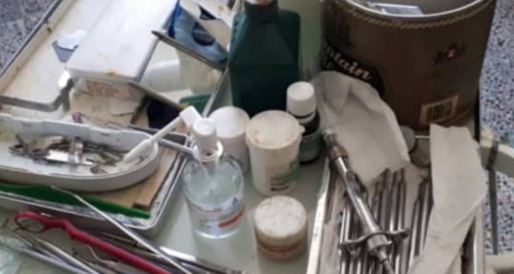 پلمپ یک واحد دندانسازی غیرمجاز در اسلام آبادغرب