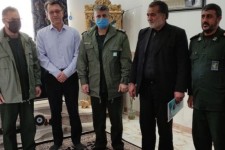 تجلیل از جانباز انقلاب توسط سپاه اسلام آبادغرب