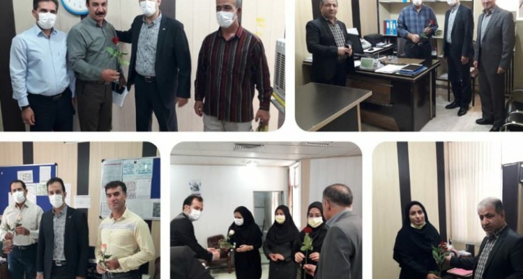 تجلیل از کارکنان شبکه بهداشت ودرمان اسلام آبادغرب