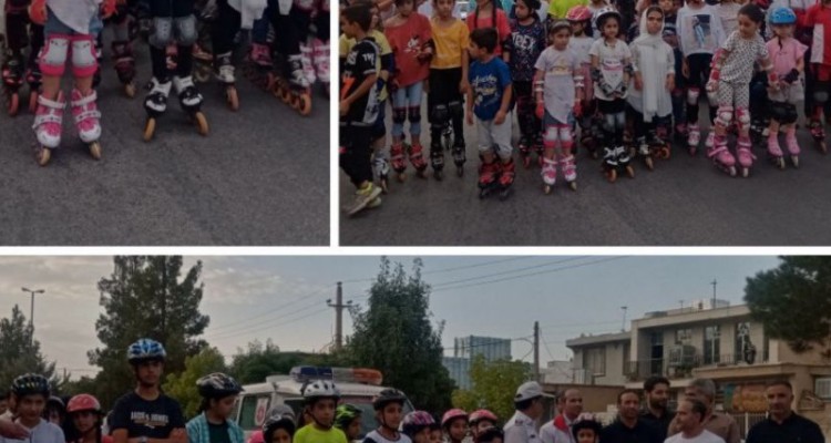 همايش اسكيت سواري نونهالان در اسلام آبادغرب+فیلم