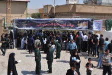 خدمت رسانی موکب شهید سلیمانی سپاه اسلام آبادغرب به زوار اربعین در حمیل