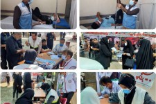 ارائه خدمات بهداشتی به زوار اربعین در موکب های اسلام آبادغرب