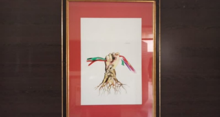 افتتاح نمایشگاه هنری در اسلام آبادغرب بمناسبت هفته دفاع مقدس