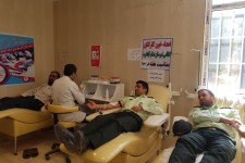 اهداءخون کارکنان انتظامی شهرستان اسلام آبادغرب+عکس