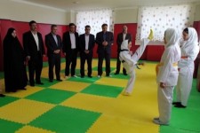 افتتاح کلاس درس تربیت بدنی در مدرسه کم برخوردار و محروم اسلام آبادغرب