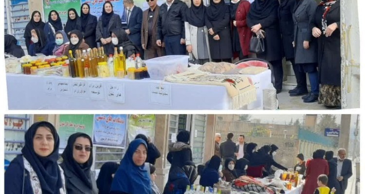 نمایشگاه هنرهای دستی مددجویان  طرح CBR در اسلام آبادغرب برگزار شد