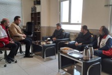 نشست رؤسای دو محور پلیس راه خسروی و پلدختر با سرپرست جمعیت هلال احمر اسلام آبادغرب