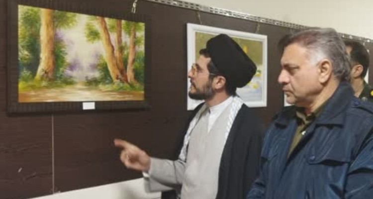 افتتاح نمایشگاه آثار هنری بانوان اسلام آبادغرب+عکس