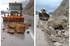 پاکسازی و ریزش‌برداری محور حمیل به ایلام توسط راهداری اسلام آبادغرب+عکس