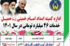 خدمات 46 میلیارد تومانی کمیته امداد حمیل به مددجویان
