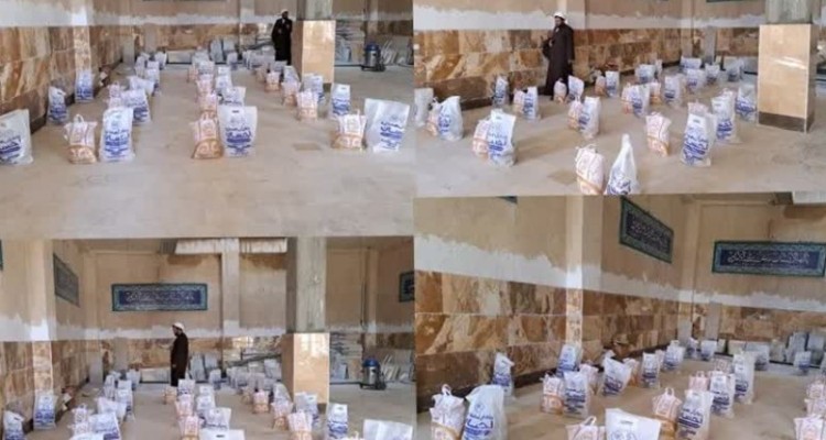 توزیع بسته‌های کمک‌های مومنانه به‌مناسبت عید سعید فطر در اسلام‌آبادغرب