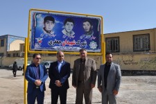 رونمایی از تابلوی شهرک «شهیدان جعفری» در اسلام‌آبادغرب+عکس