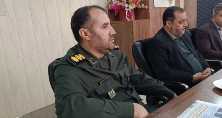 دیدار مسیولین شهرستان با فرمانده سپاه اسلام آباد غرب