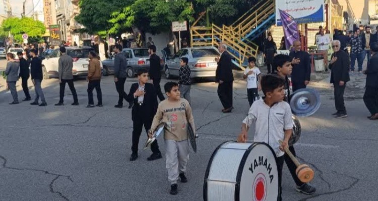 مراسم عزاداری شهادت امام‌جعفر صادق (ع) در شهر اسلام آبادغرب