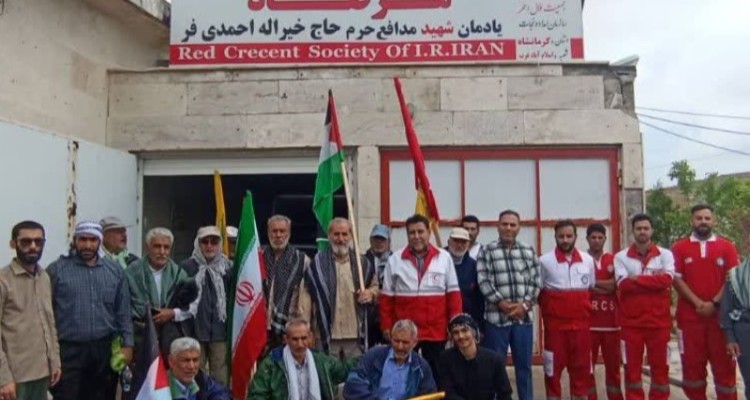 اسکان و خدمت رسانی نجاتگران‌ پایگاه مرصاد جمعیت هلال احمر