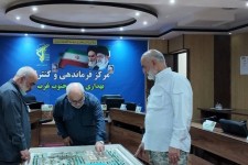 بازدید فرمانده نیروی زمینی سپاه از مرکز بهداری رزمی جنوب در روز پرستار