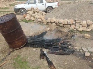 انهدام کارگاه تولید زغال غیرمجاز در روستای چشمه‌کبود منصوری