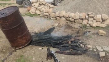 انهدام کارگاه تولید زغال غیرمجاز در روستای چشمه‌کبود منصوری