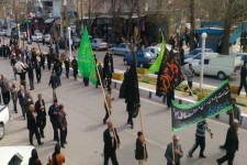  مراسم عزاداری حضرت فاطمه زهرا (س)در اسلام آباد غرب برگزار شد