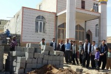 اردوی گروه جهادی شهید شوهانی در اسلام آبادغرب/بهسازی مسجد روستای مومنایی