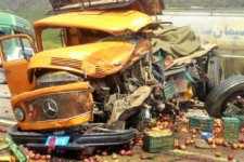 وقوع تصادف زنجیره ای در جاده کرند-اسلام آبادغرب