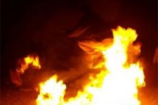  آتش سوزی نمایشگاه خودرو در اسلام آبادغرب