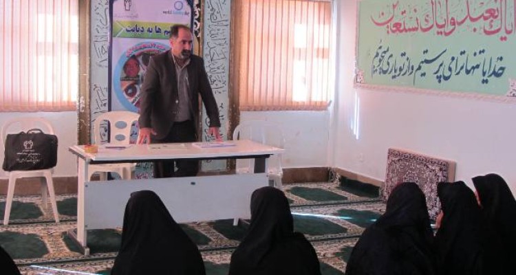 برگزاری کلاس آموزشی پیشگیری از دیابت جهت مددجویان کمیته امداد اسلام آبادغرب