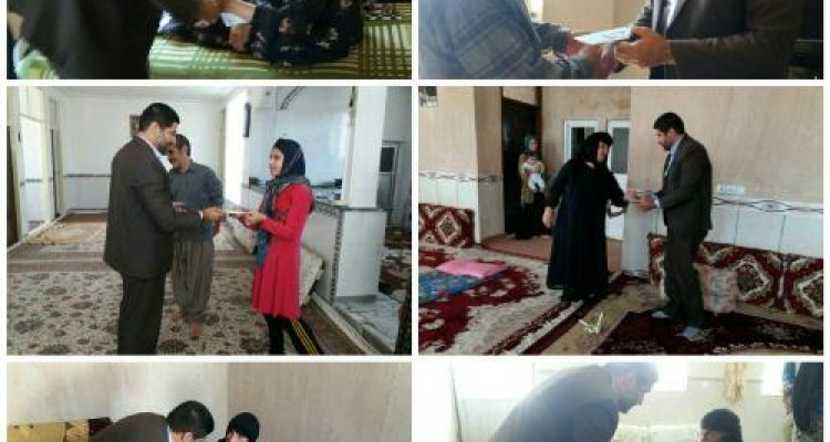 دیدار با خانواده شهدا و ایثارگران بخش سرمست +تصاویر