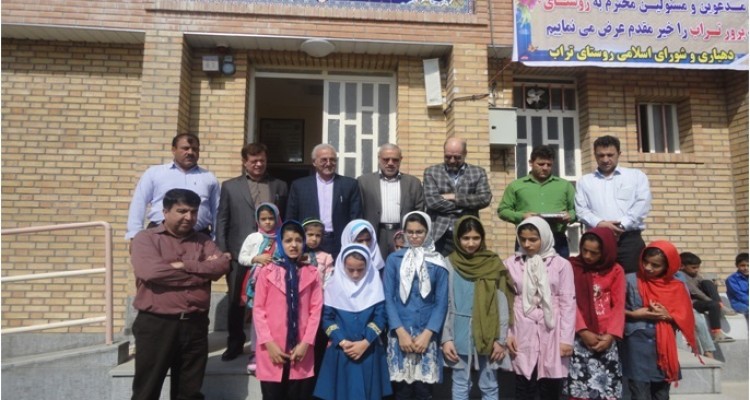 افتتاحیه دبستان 2 کلاسه روستای نصر تراب به همت موسسه خیریه مهر گیتی 