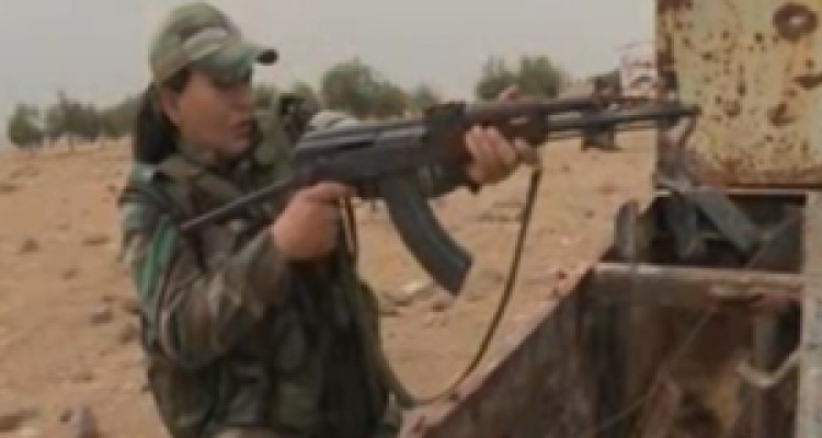 تمرینات نظامی زنان ارتش سوریه + فیلم 