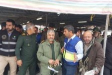 بازدید فرمانده کل سپاه پاسداران از کارگاه های کانکس سازی سپاه در روستاهای زلزله زده استان کرمانشاه + تصاویر