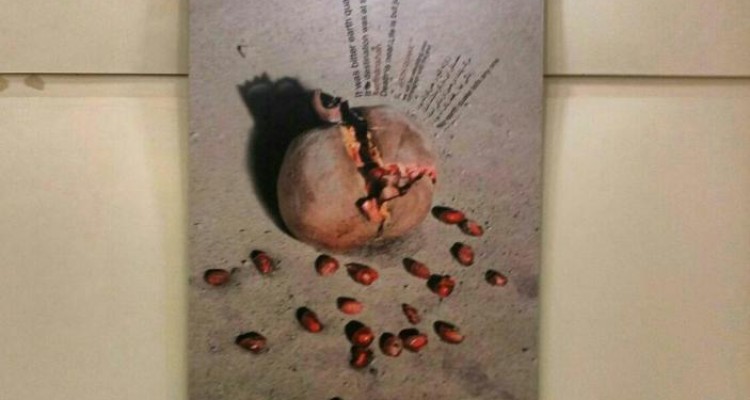  معرفی اثر طراح گرافیک خانم مهسا امیدی از اسلام آبادغرب بعنوان اثر برتر در نمایشگاه خیابانی اشک یلدا 