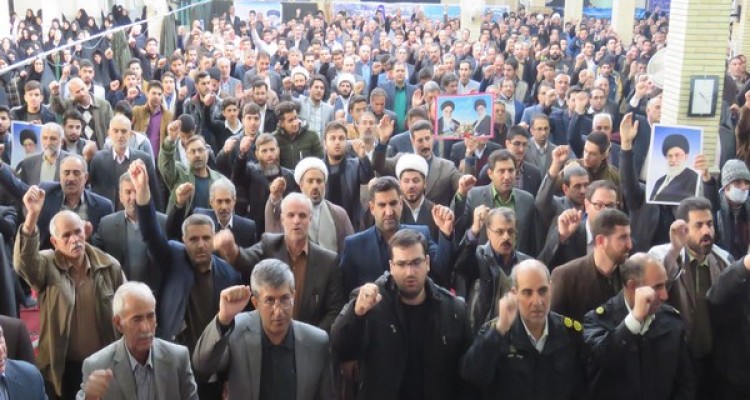 مراسم بزرگداشت حماسه ۹ دی در اسلام آبادغرب برگزار شد + تصاویر