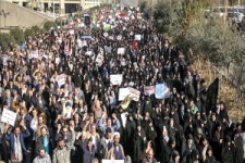 خروش انقلابی مردم ابهر در برابر آشوبگران +فیلم 