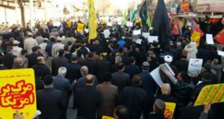 مردم کرمانشاه فتنه و اغتشاش را محکوم کردند/نمایش بصیرت مردمی + عکس 