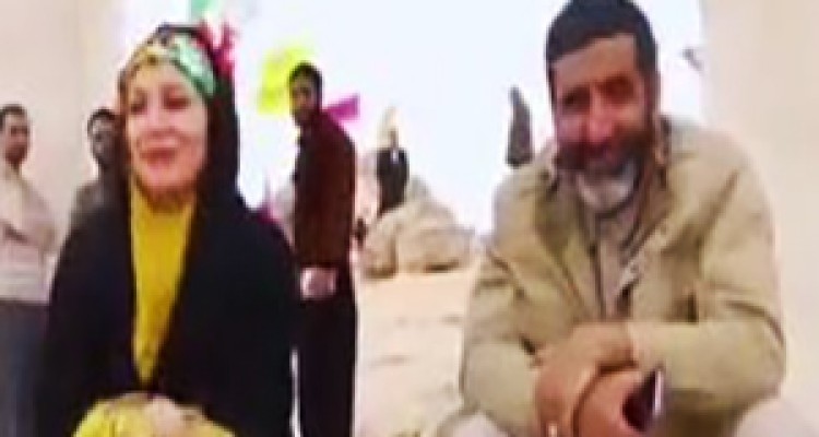 حضور خاله شادونه و حاج حسین یکتا در منطقه سرپل ذهاب + فیلم 