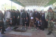 میهمانی لاله ها در گلزار شهدای شهرستان سرپلذهاب + تصاویر