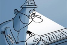 خبرنگار؛ چراغ روشنگر جامعه/ کارتون