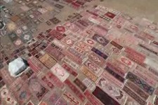 منظره چشم نوازی که فرش‌های دستباف ایجاد کرده‌اند + فیلم 