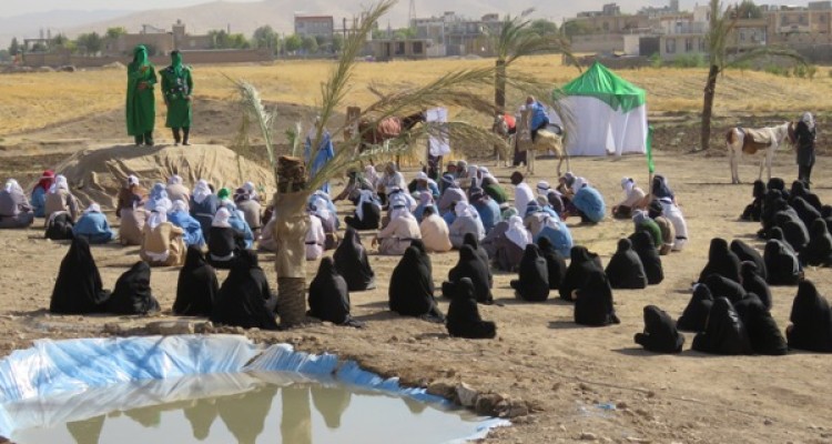 بازسازی واقعه بزرگ غدیر خم در اسلام آبادغرب+تصاویر